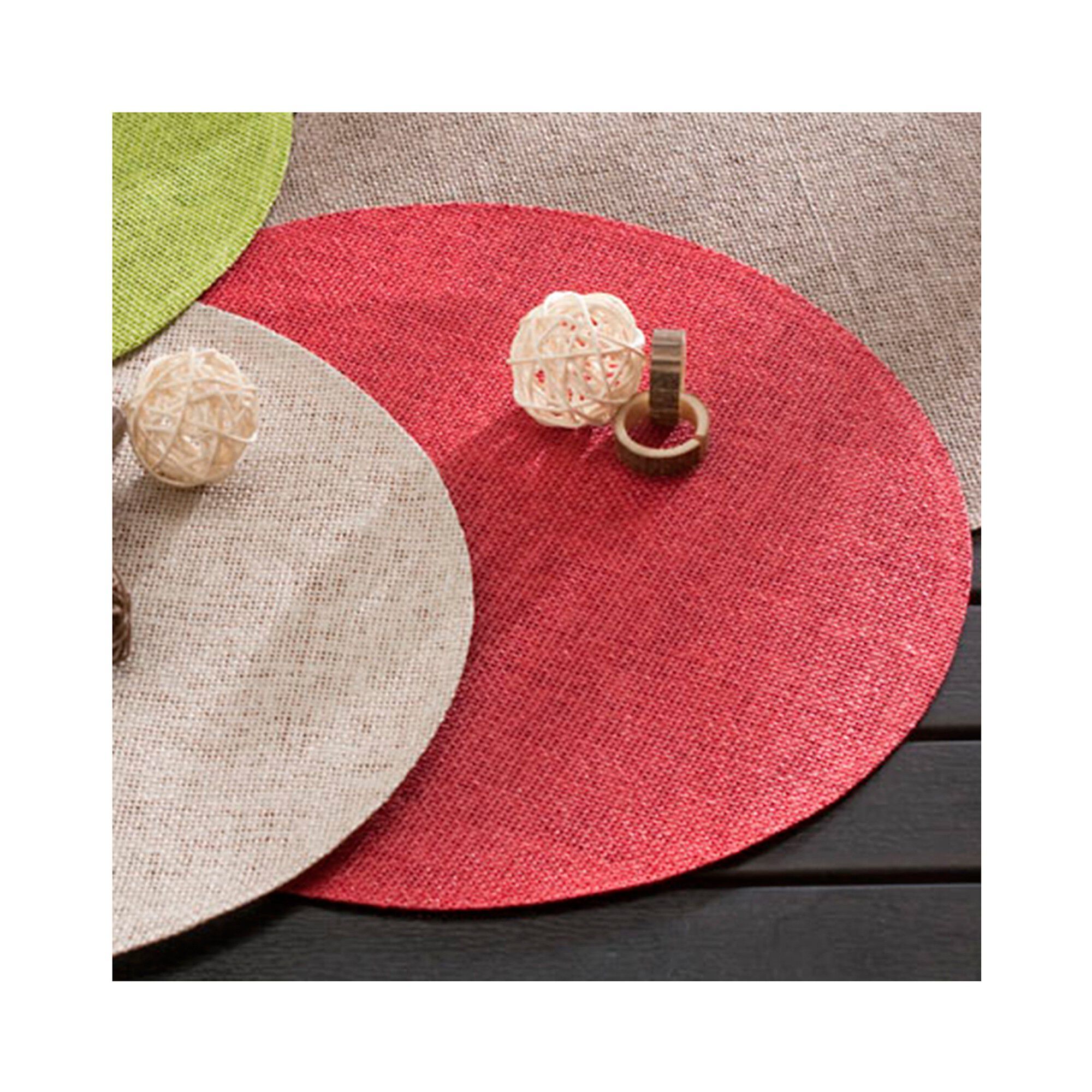 Set de table rond bambou