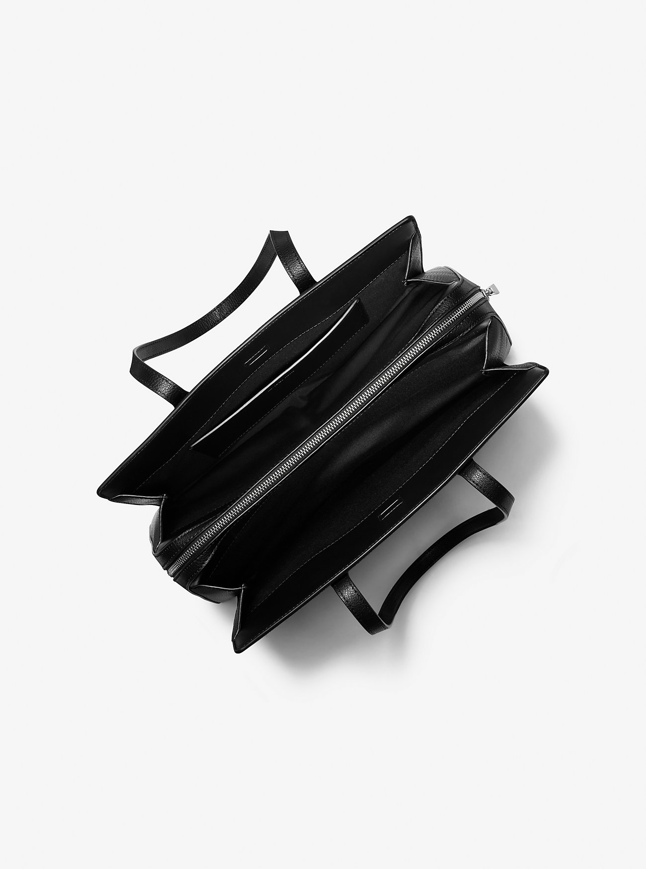 Laila Medium Signature Logo Tote Bag - SVART