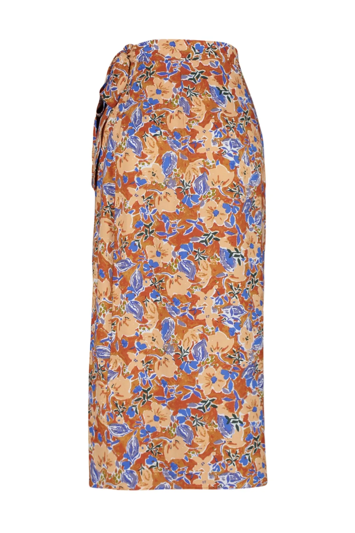 Trendyol Collection  Mehrfarbiger, floral gemusterter Midi-Webrock aus Viskosestoff TWOSS23ET00294