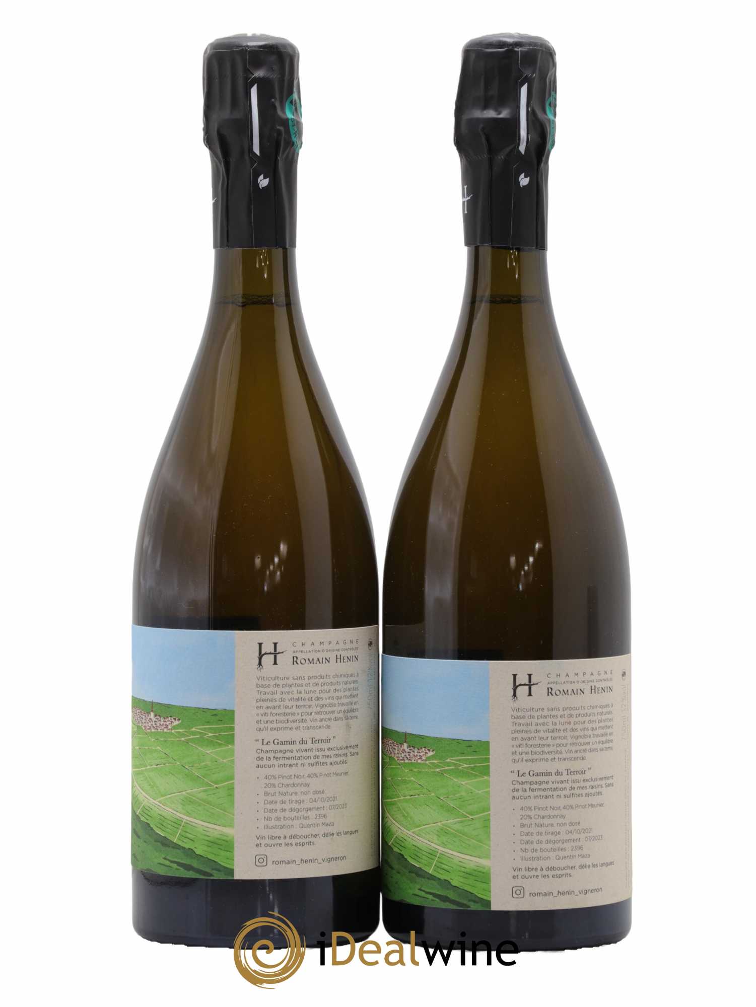 Gamin du Terroir Romain Henin  2021 - Lot de 2 Bouteilles