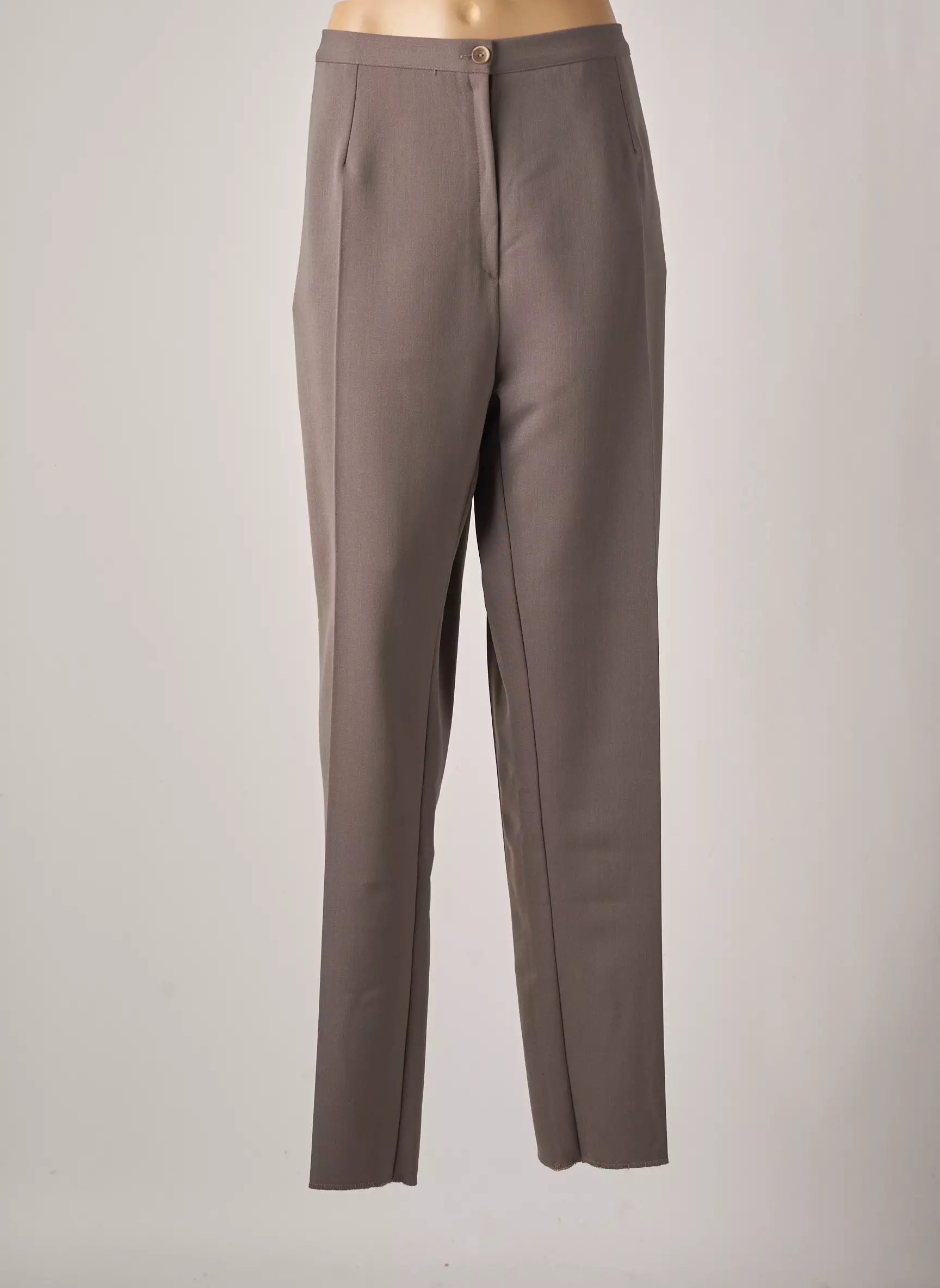 Gevana Pantalons Droits Femme couleur marron