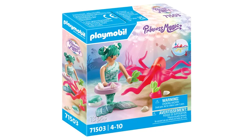 PLAYMOBIL 71503 - Princess Magic - Meerjungfrau mit Farbwechselkrake