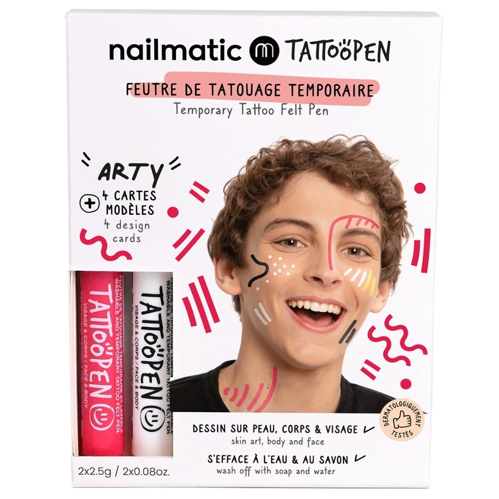 nailmatic Coffret duo tattoopen Arty Feutres de tatouage temporaire