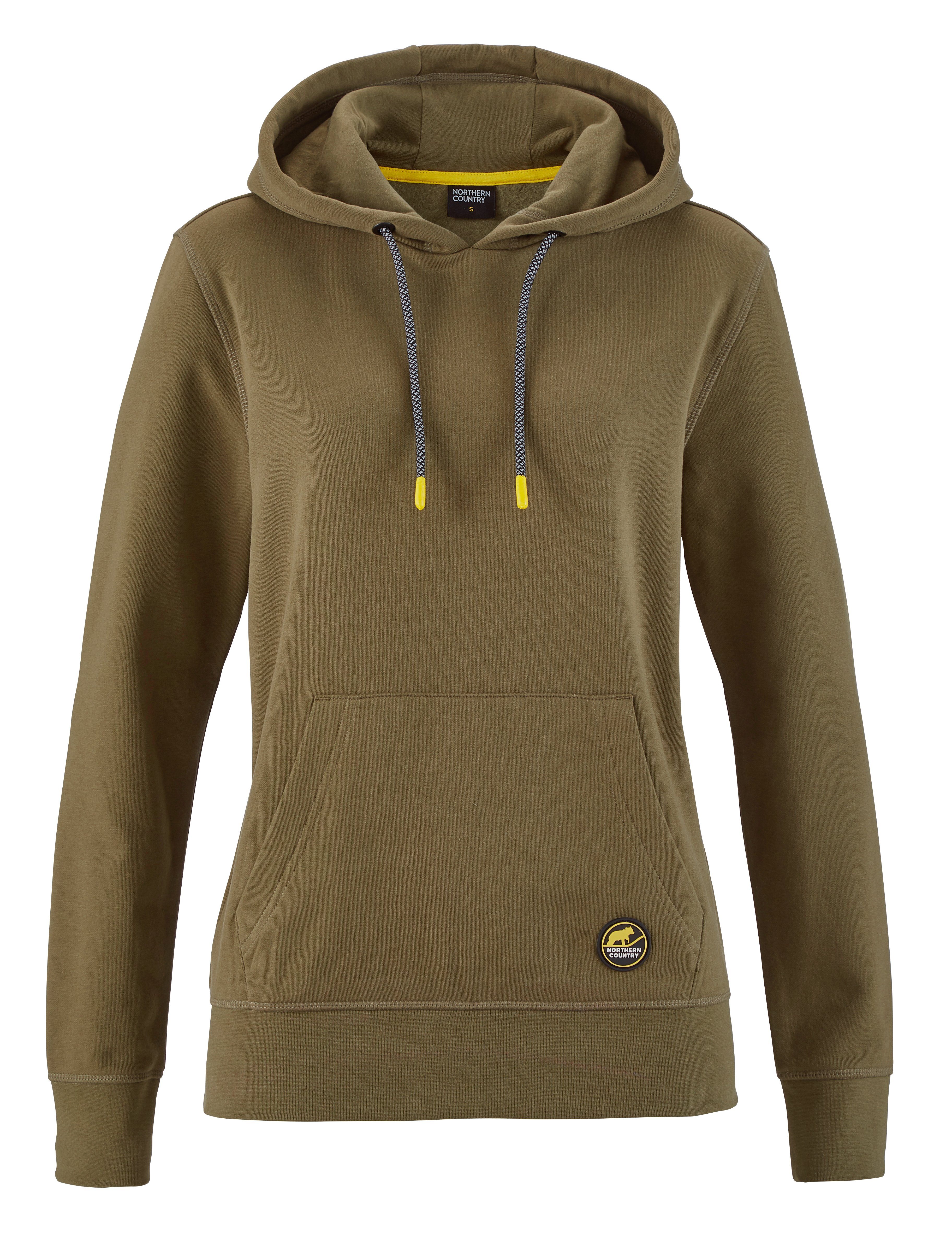 Northern Country Hoodie für Damen, Weiche Sweatware, mit Kängurutasche