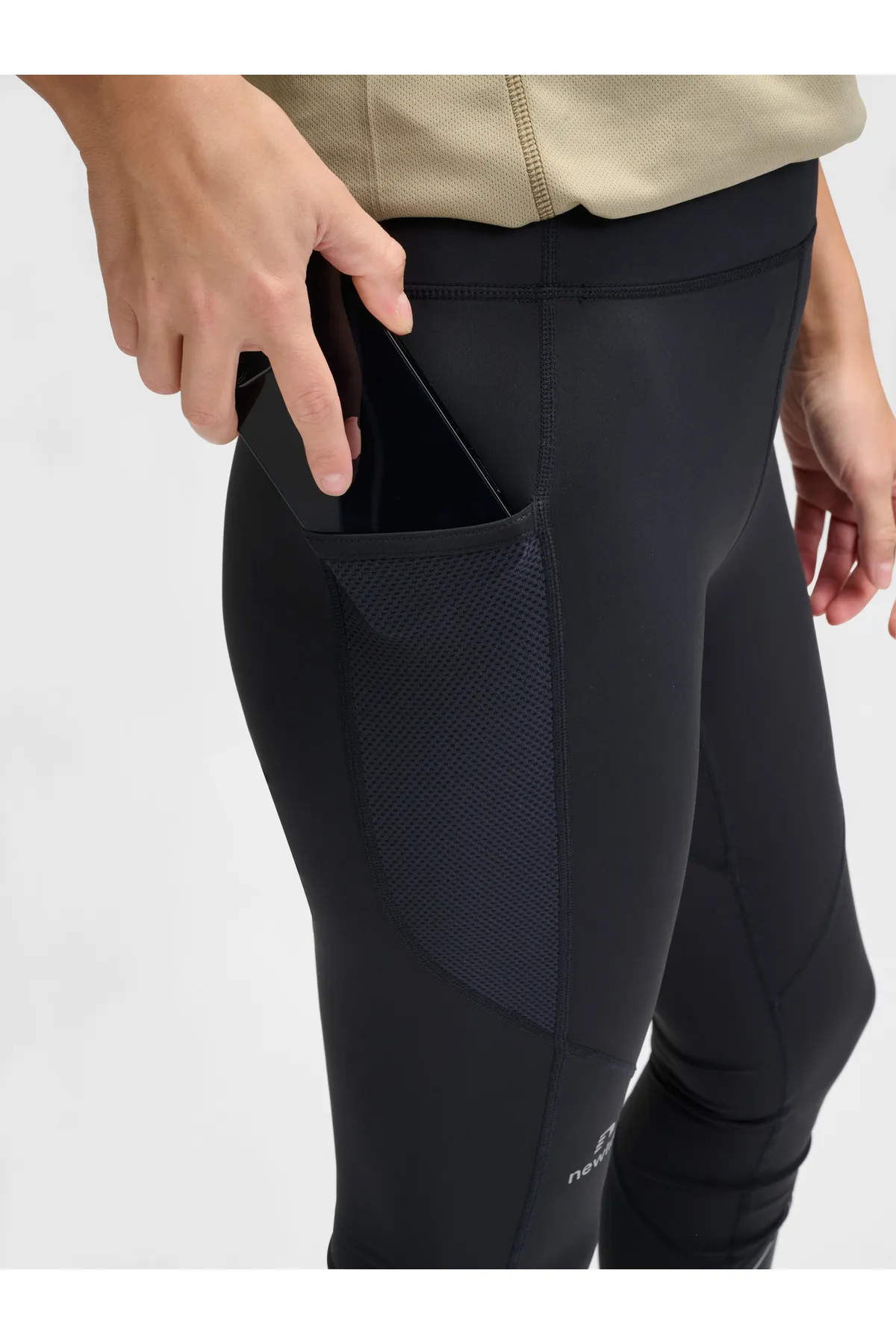 NEWLİNE  Sport-Leggings - Schwarz - Mittlerer Bund