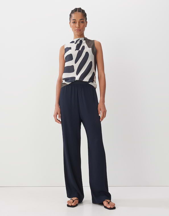 Blusentop Kilanda print