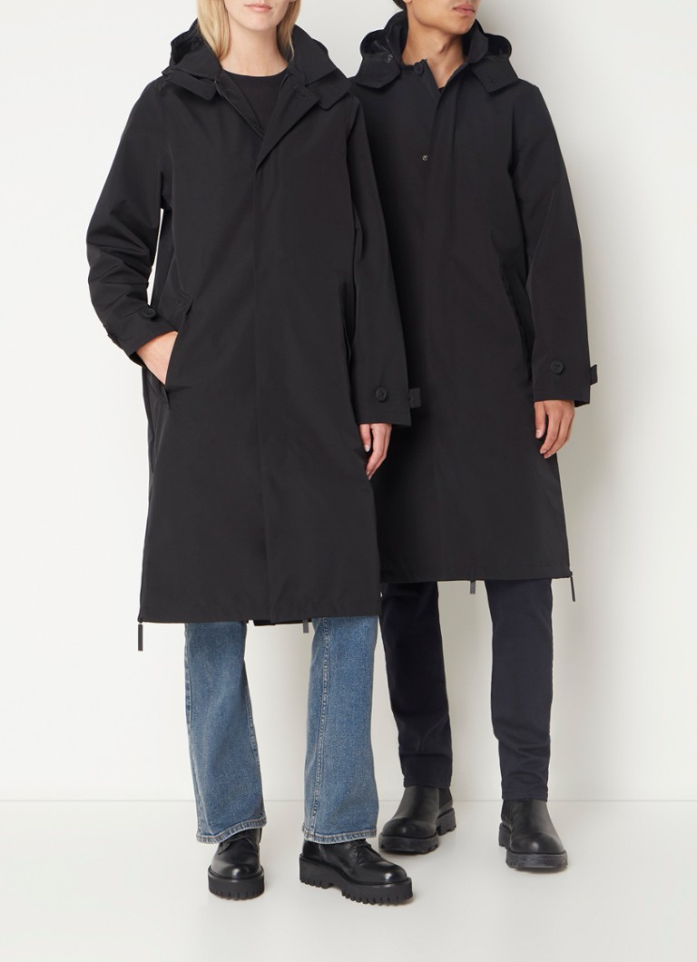 Maium Mac -sadetakki irrotettavalla hupulla ja läpällisillä taskuilla - unisex