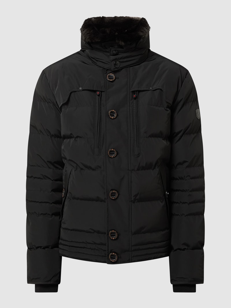 Starstream 382 Funktionsjacke mit abnehmbarer Kapuze in schwarz