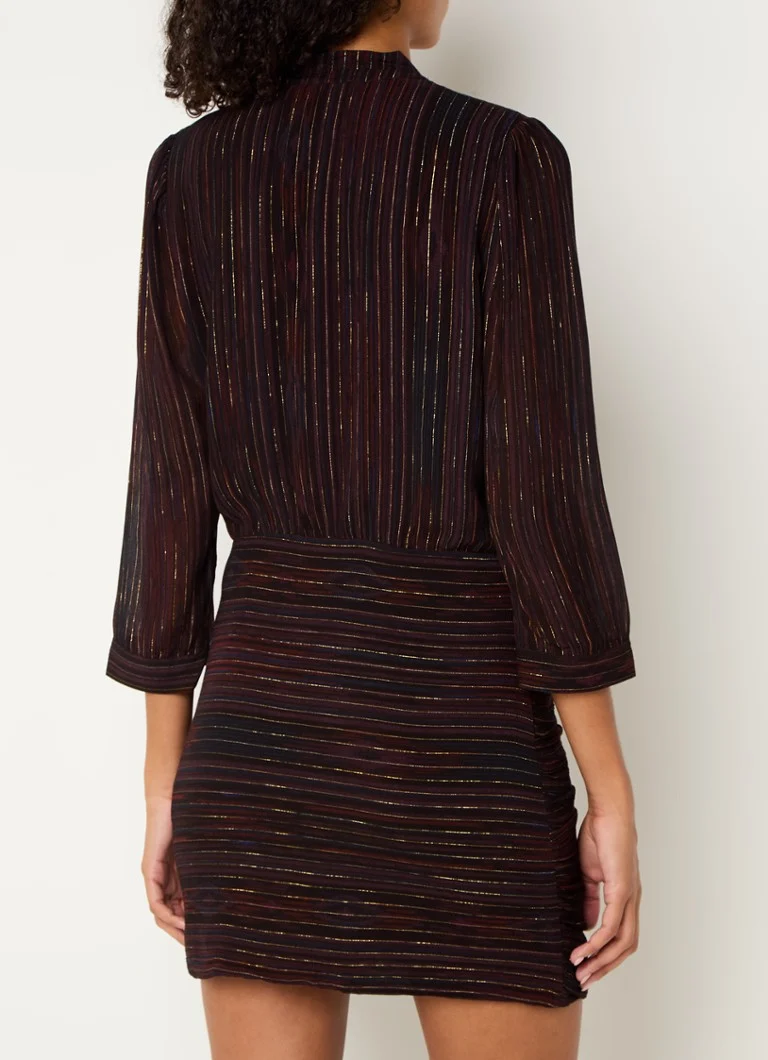 Vestido túnica curto Sessùn Gaya em mistura de seda com lurex