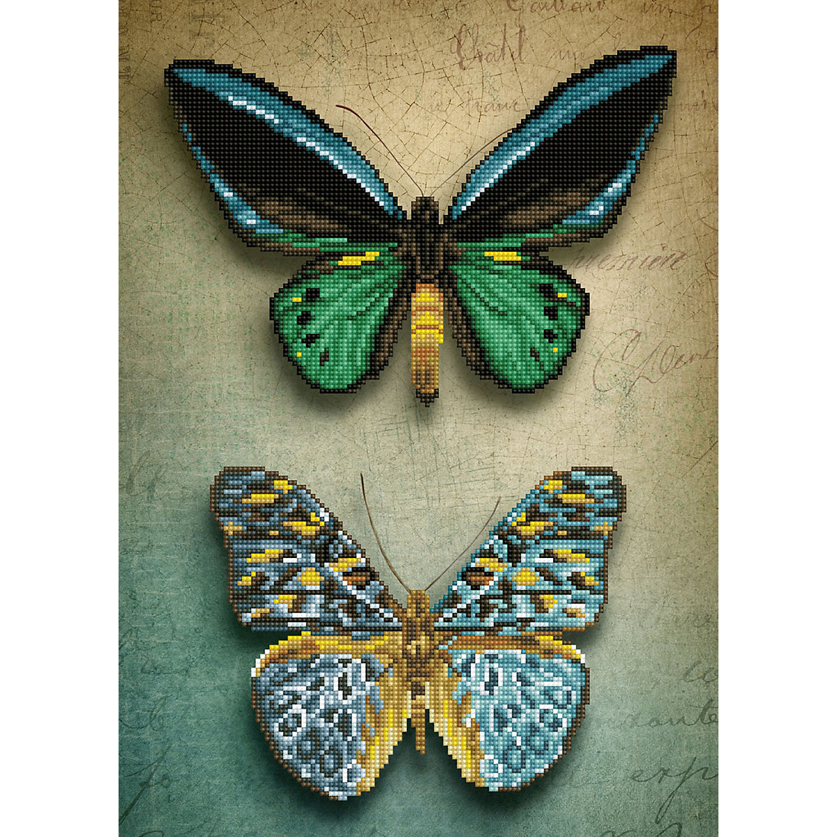 DIAMOND DOTZ® Original Diamond Painting "Antique Butterflies“ 37 x 51,5 cm ab 8 Jahren (DD9.064)