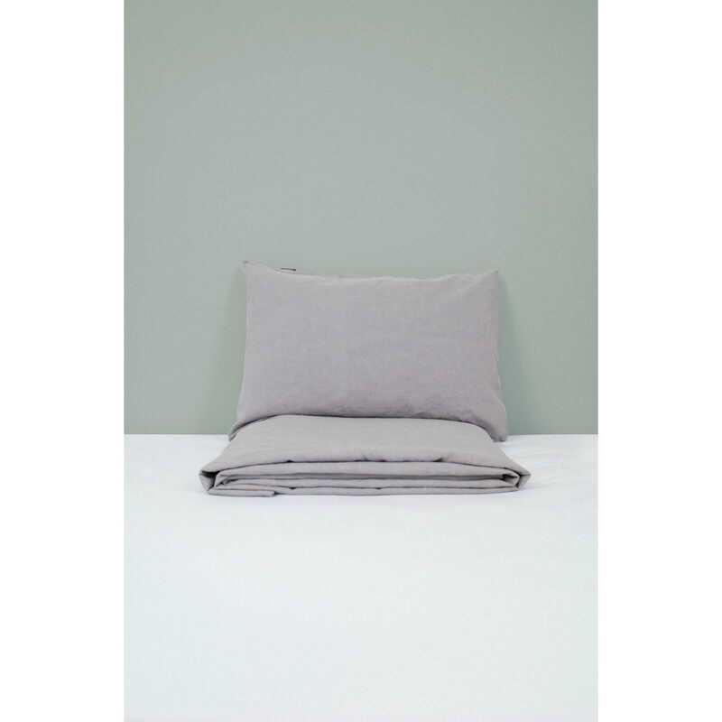 Housse de Couette bébé en Lin et Coton Bio + taie d'oreiller