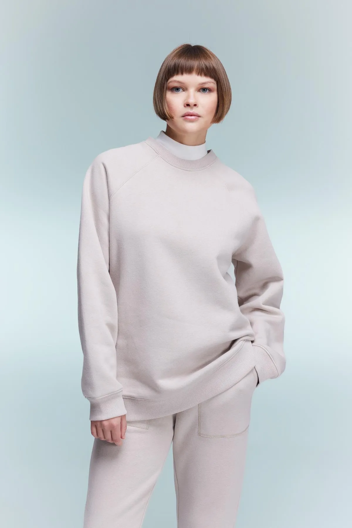 DeFacto  Dickes Sweatshirt mit Rundhalsausschnitt in Oversize-Passform V2697az23wn