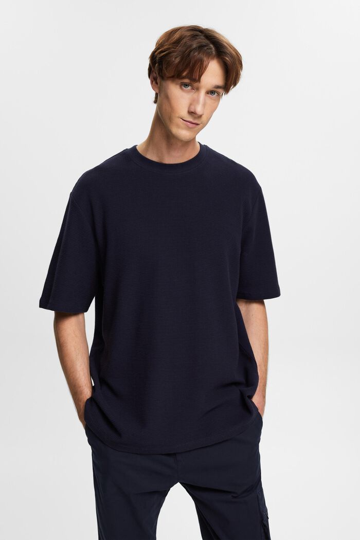 T-Shirt aus Struktur-Jersey