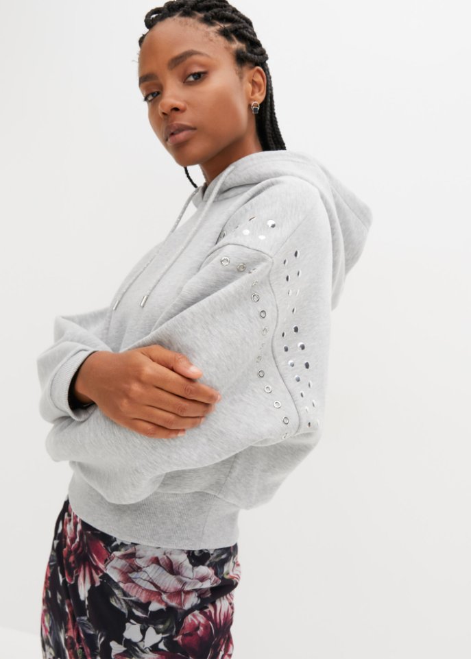 Oversize Sweatshirt mit Nieten
