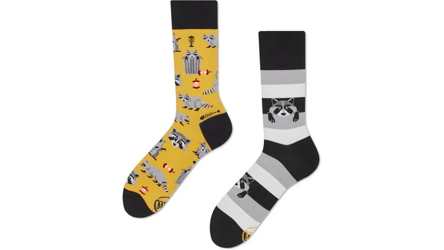 MANY MORNINGS Unisex Socken Raccoon Bandit RACCOON BANDIT