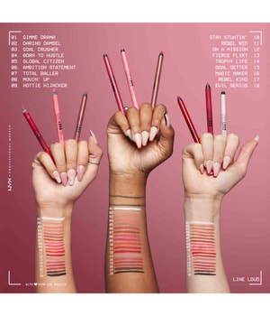 NYX Professional Makeup Line Loud Longwear Lip Pencil Lipliner-1.2 g