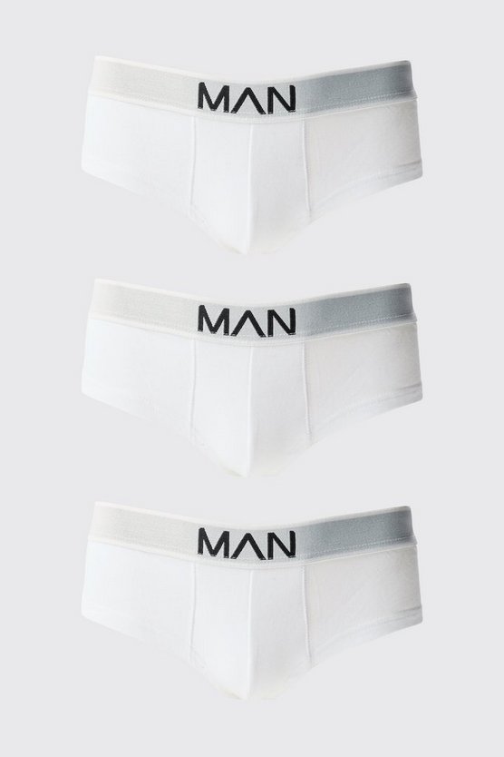3er-Pack Boxershorts mit Man-Logo
