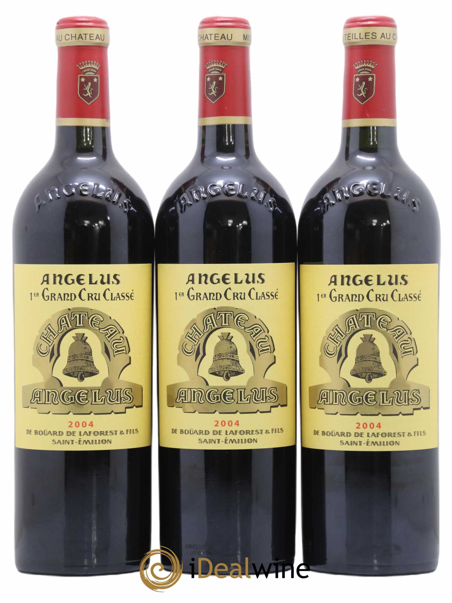 Château Angélus 1er Grand Cru Classé A  2004 - Lot de 3 Bouteilles