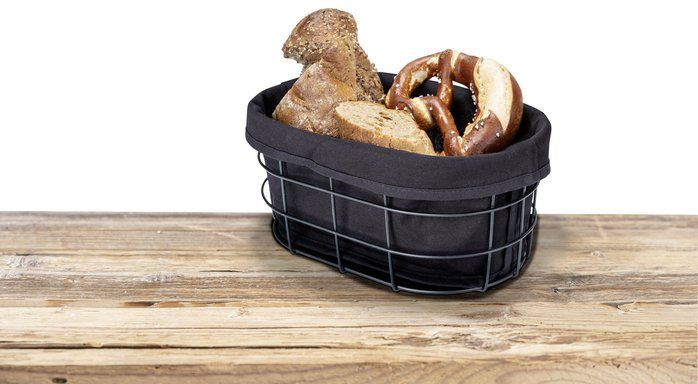WENKO Brotkorb Bela, Baumwolle, Metall, (1-tlg)