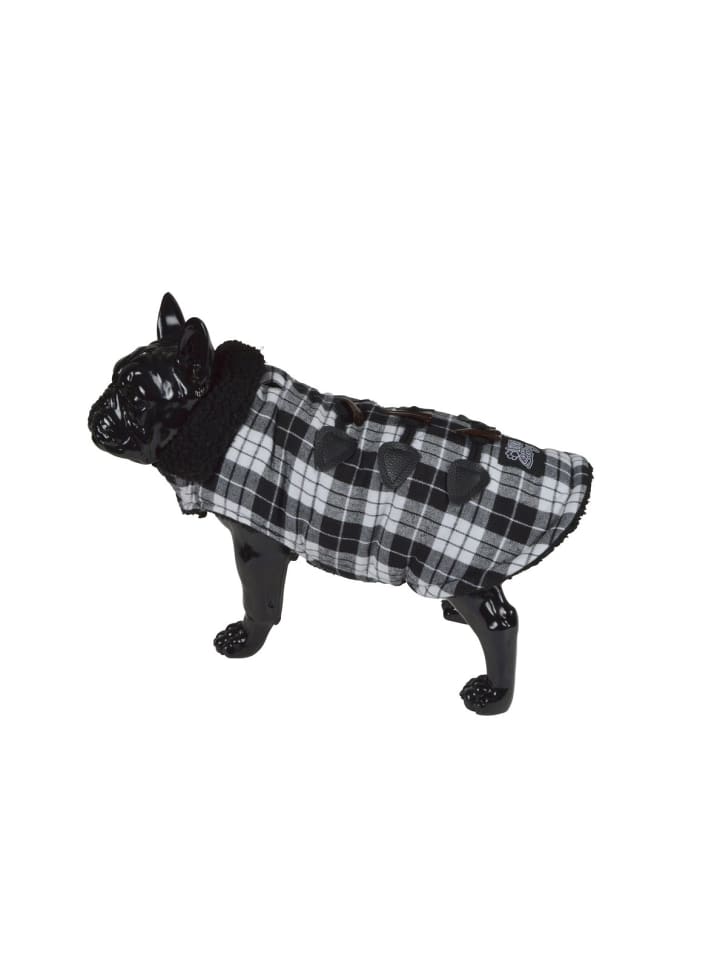 dynamic24 Hunde Mantel Teddyfleece Winterjacke in Schwarz günstig kaufen 40