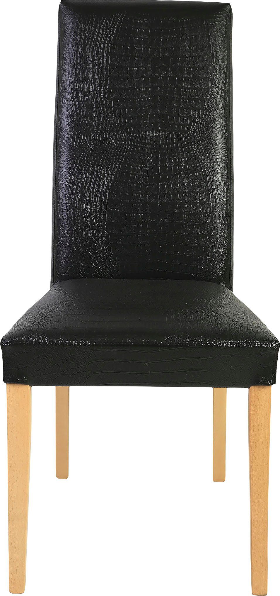 Home affaire Polsterstuhl Java (Set, 2 St), Kunstlederbezug mit Animalprägung