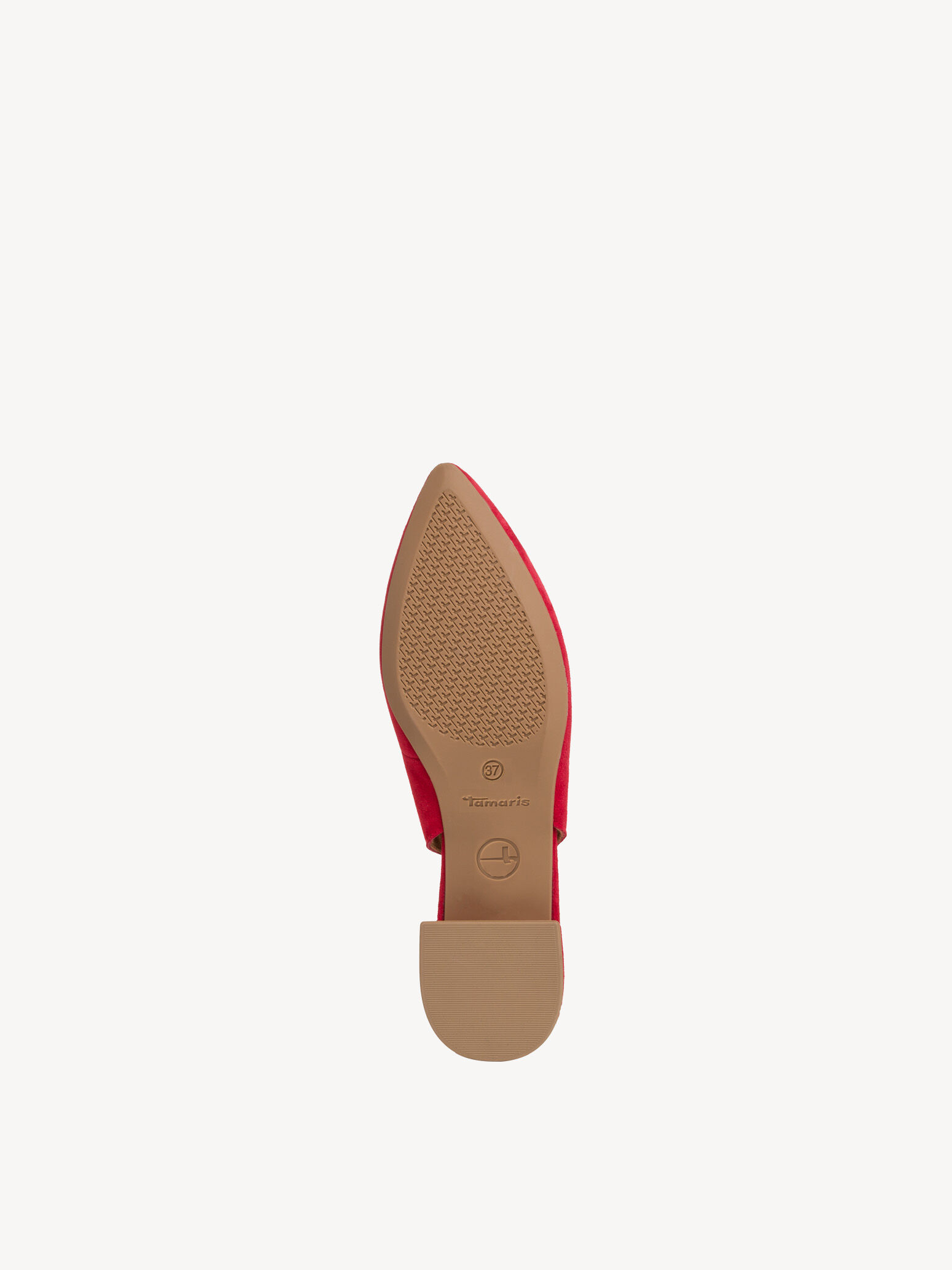 Escarpin en cuir - rouge