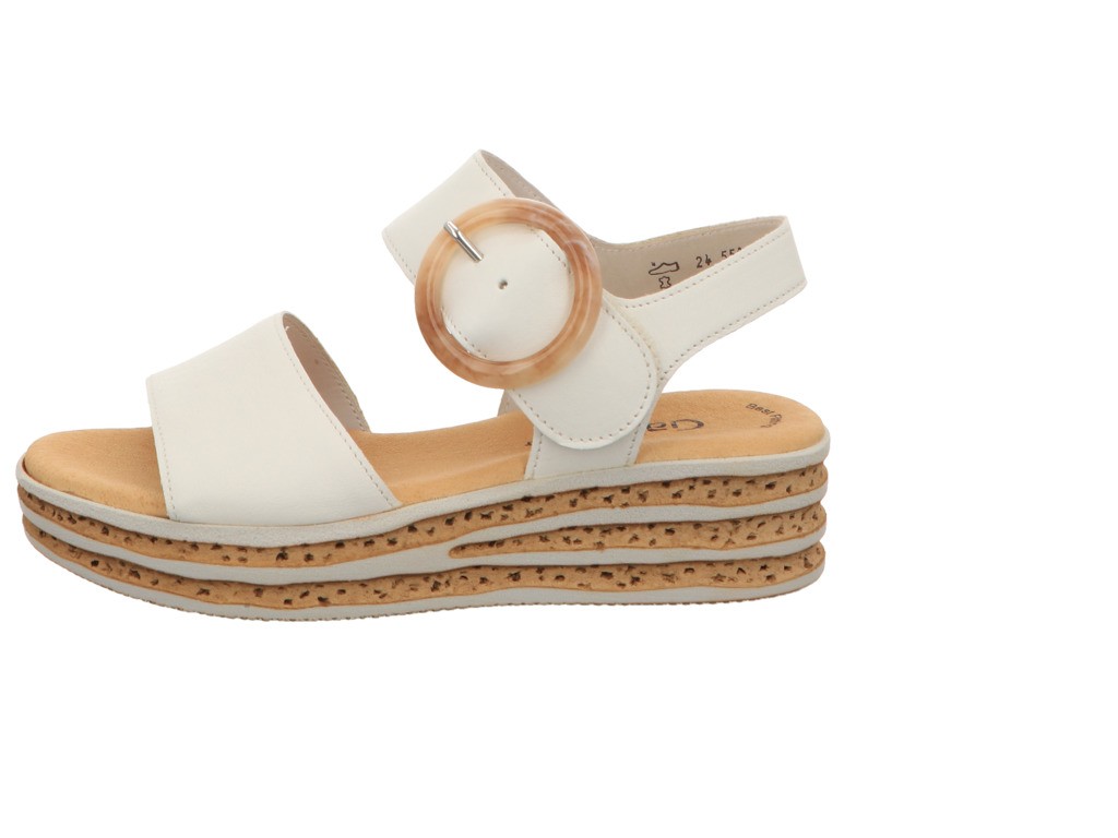 GABOR Komfort Sandalen weiss Gabor Fashion Riemchensandale 24.550.20