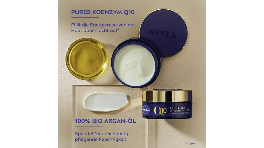NIVEA Q10 Anti-Falten Extra-Reichhaltige Nachtpflege 50 ml