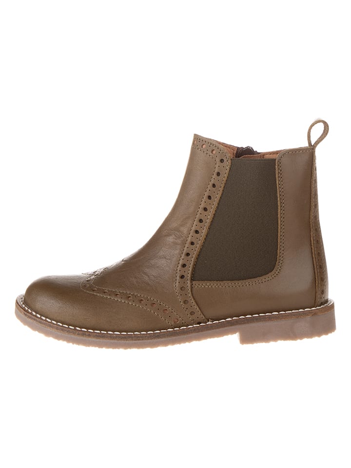 lamino Leder-Chelsea-Boots in Grün günstig kaufen