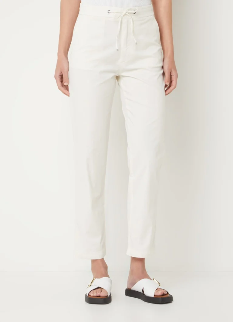 HUGO BOSS Tapata high waist straight fit cropped trousers with side pockets