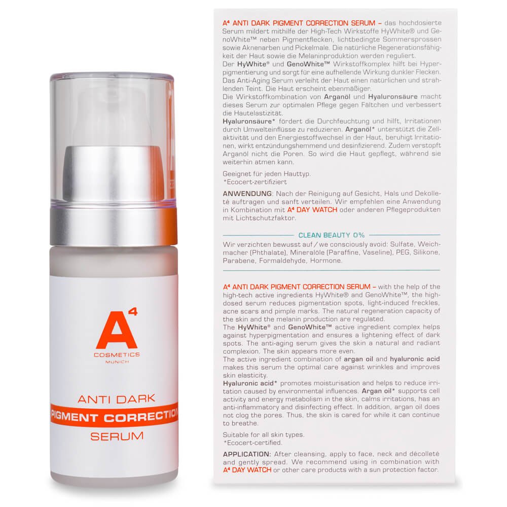 A4 Cosmetics Gesichtspflege Anti Dark Pigment Correction Serum