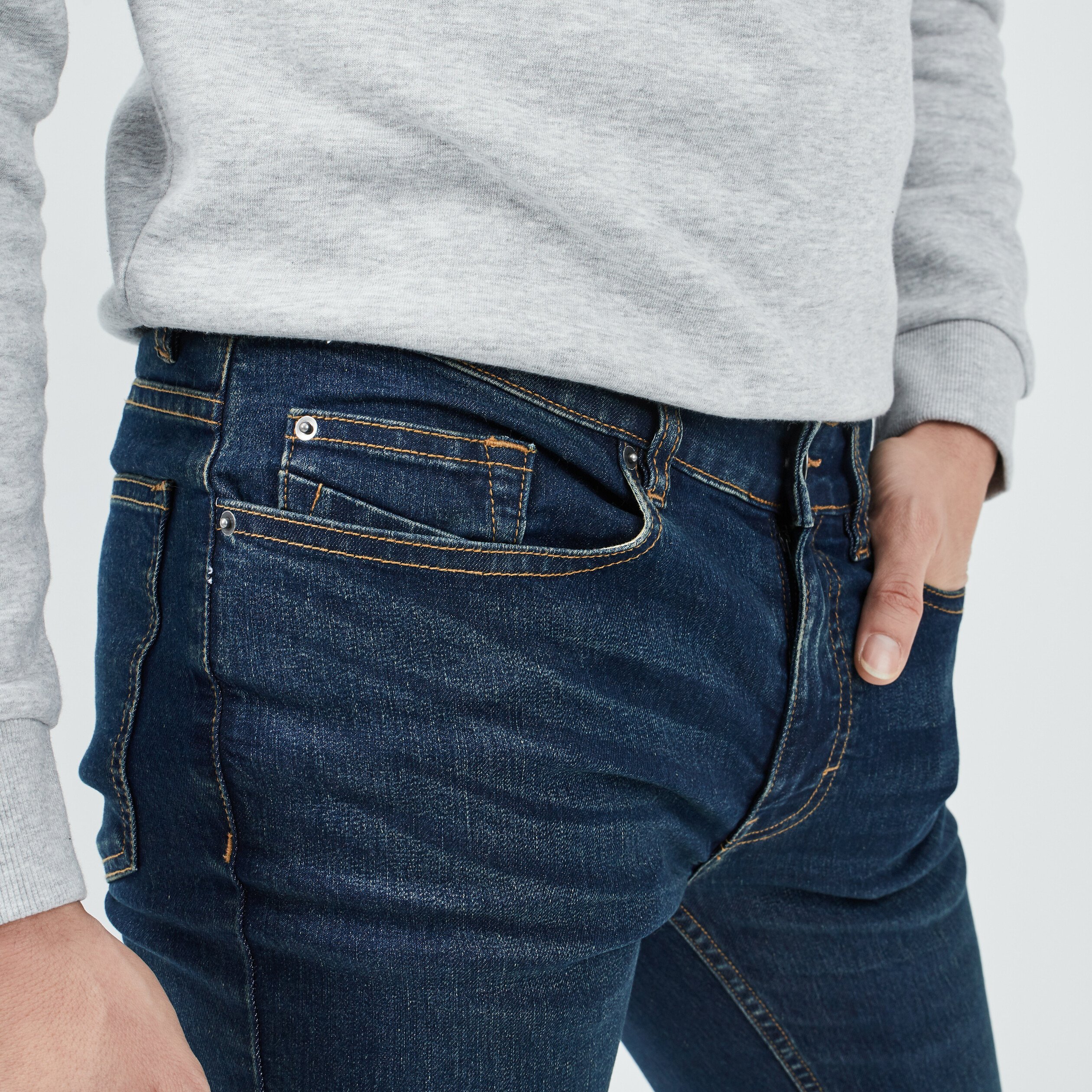 Jeans coupe skinny denim dirty homme | La Halle