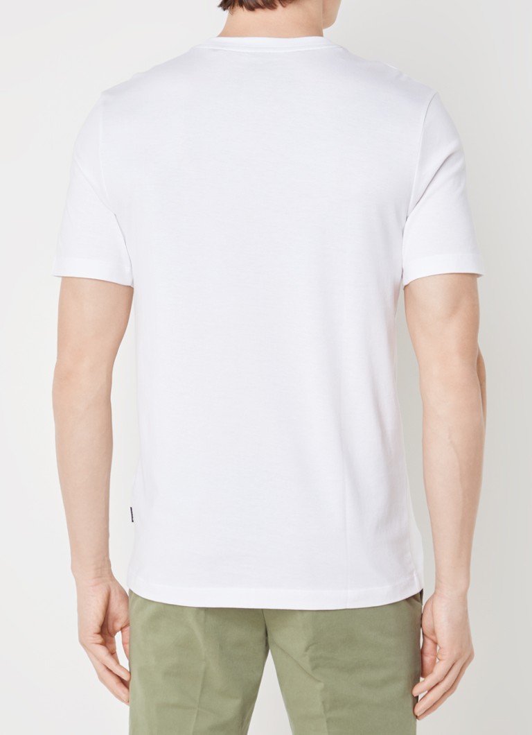 Koszulka HUGO BOSS Tiburt z nadrukowanym logo