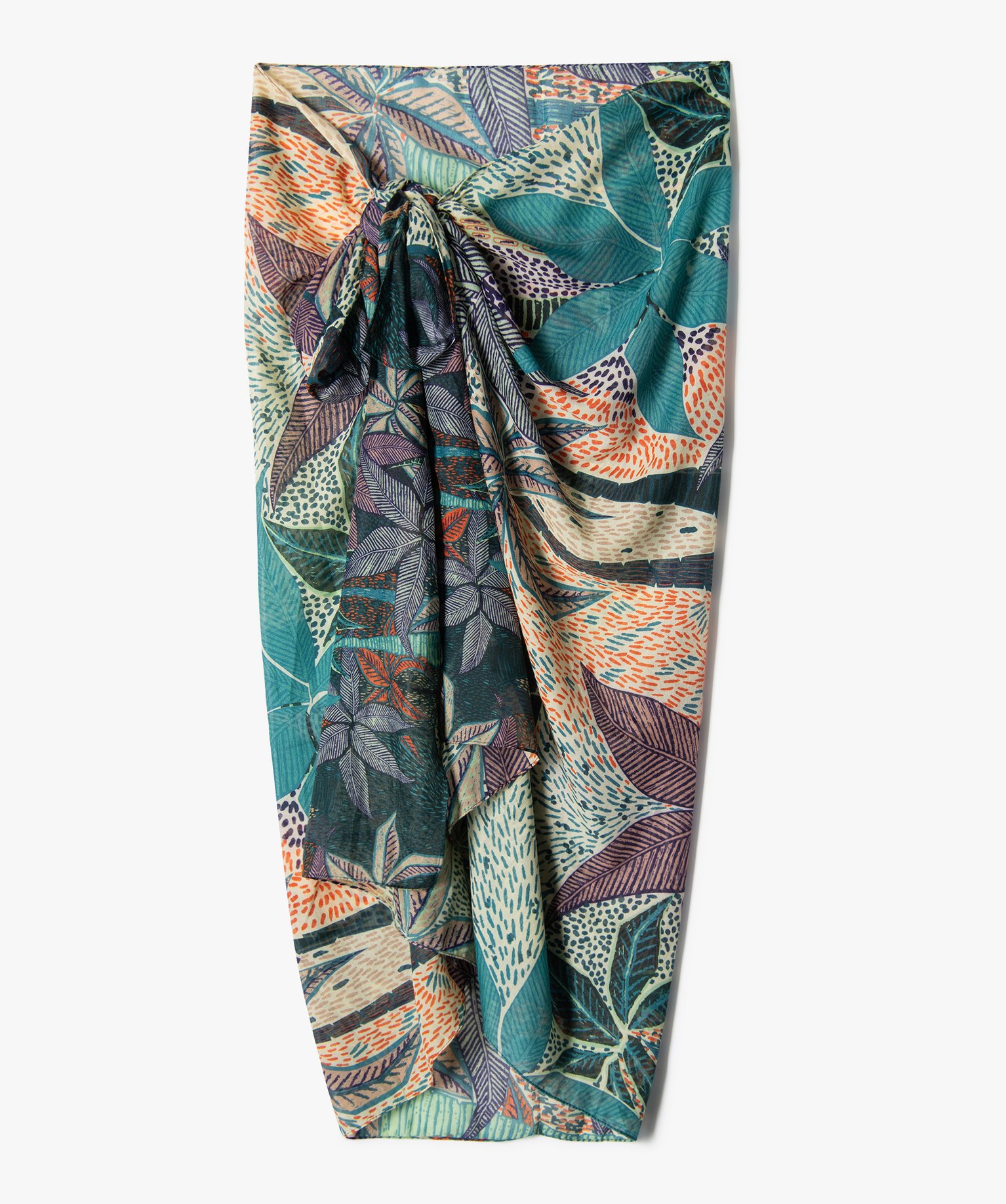 Paréo à motif jungle femme multicolore | GEMO