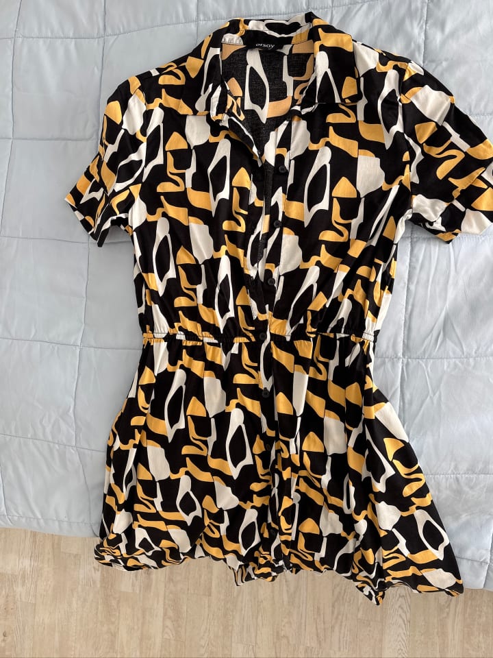 orsay Hemd Kleid in Schwarz günstig kaufen 34