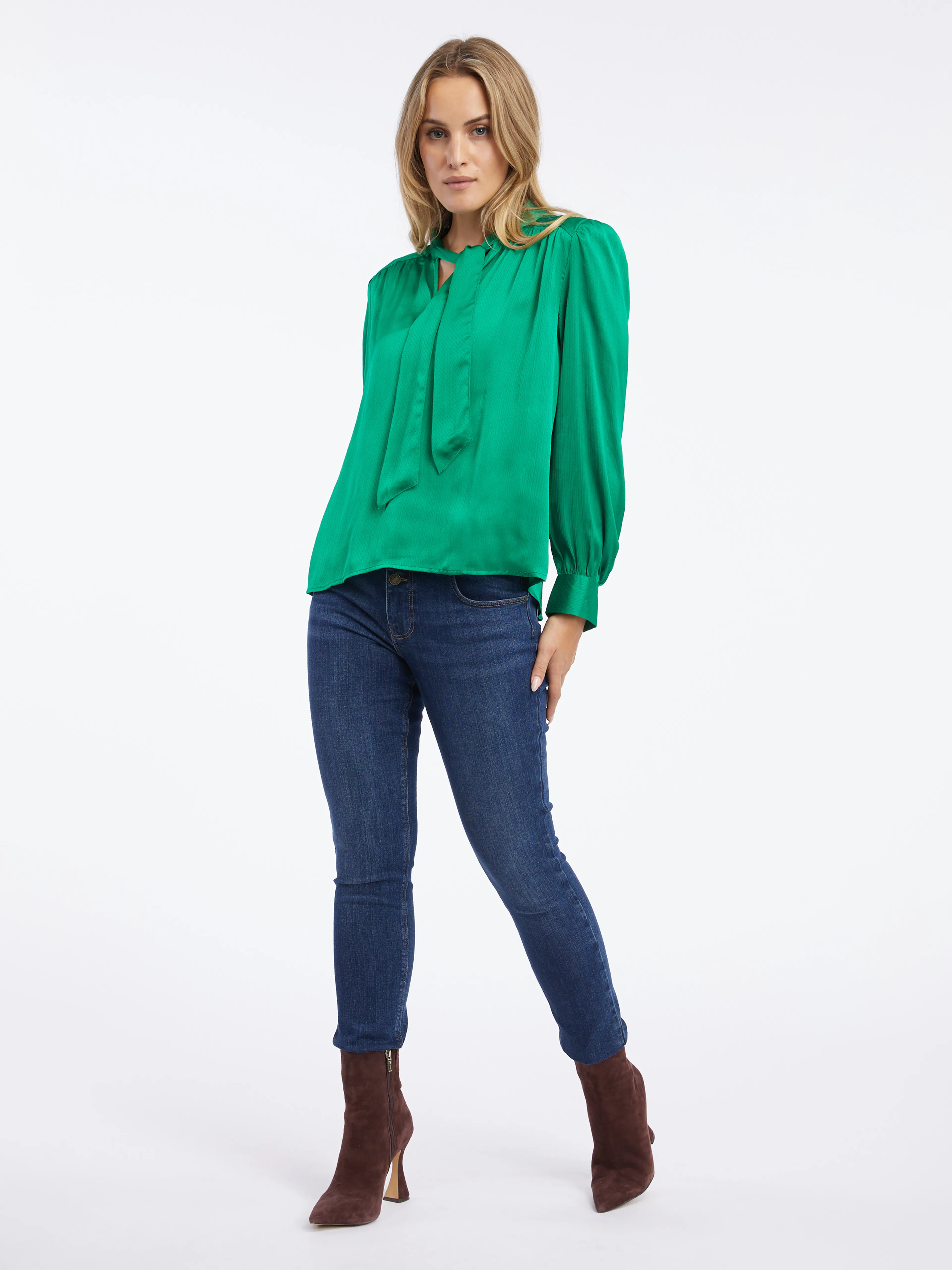 Grüne Damenbluse ORSAY