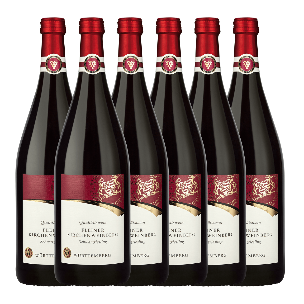 Württembergische WZG Fleiner Kirchenweinberg Schwarzriesling Qualitätswein lieblich 1,0L 6er Karton