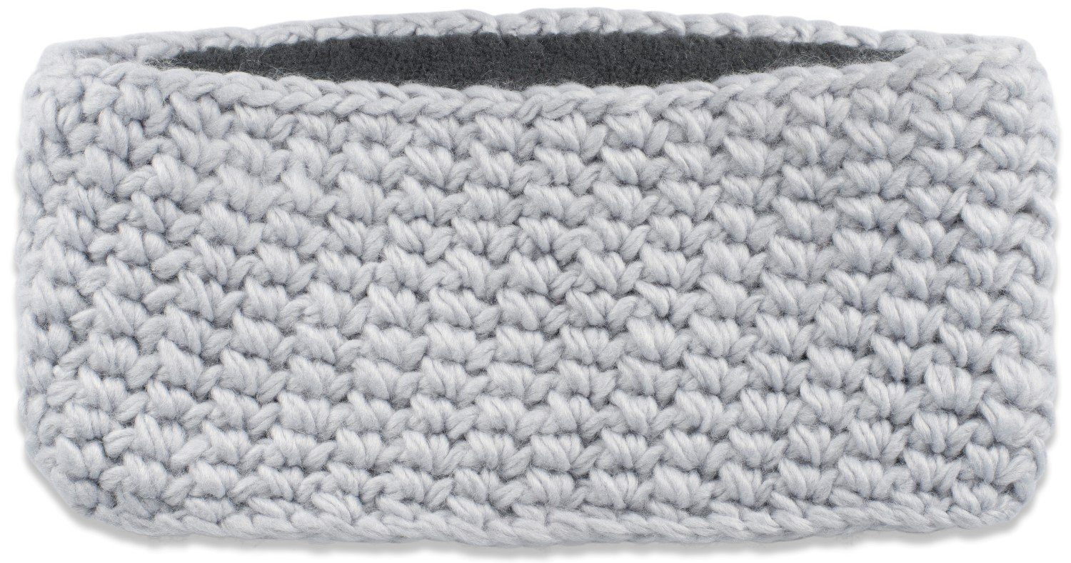 styleBREAKER Stirnband (1-St) Breites Grob Gehäkeltes Stirnband Einfarbig