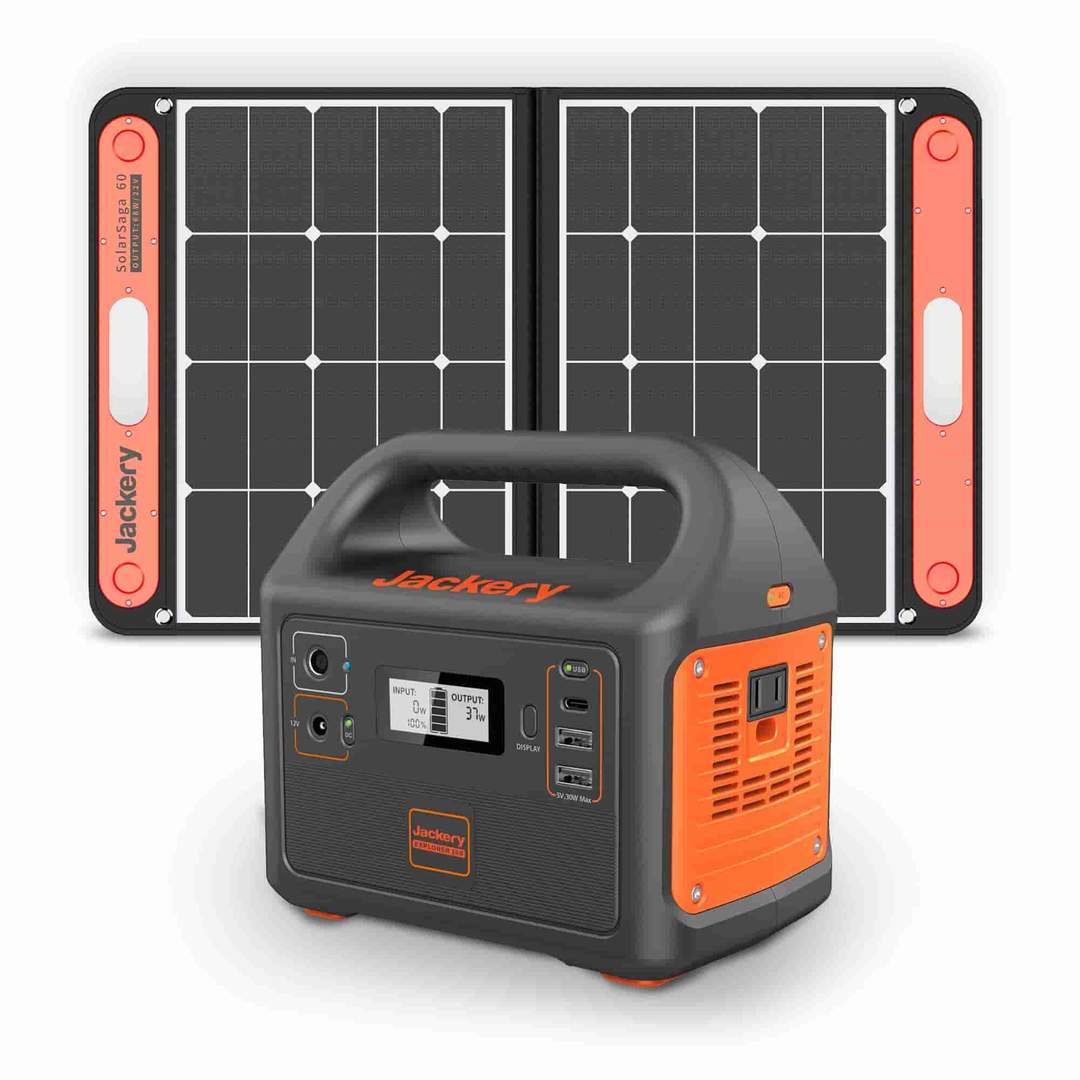 Gerador solar Jackery 160 (Jackery 160 + SolarSaga 60W)