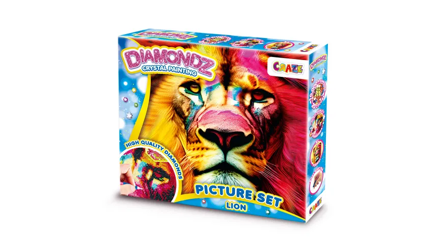 DIAMONDZ CRSYTAL PAINTING Picture Set Löwe
