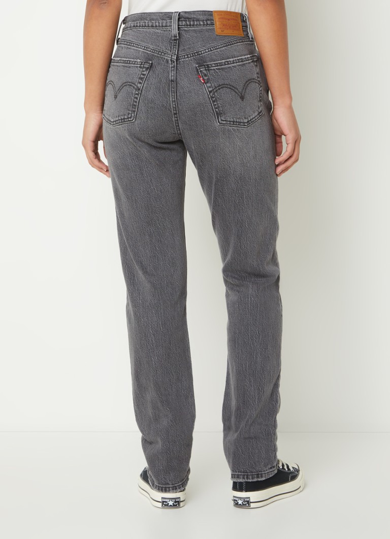 Jeans Levi's 501 a vita alta, gamba dritta, lavaggio colorato