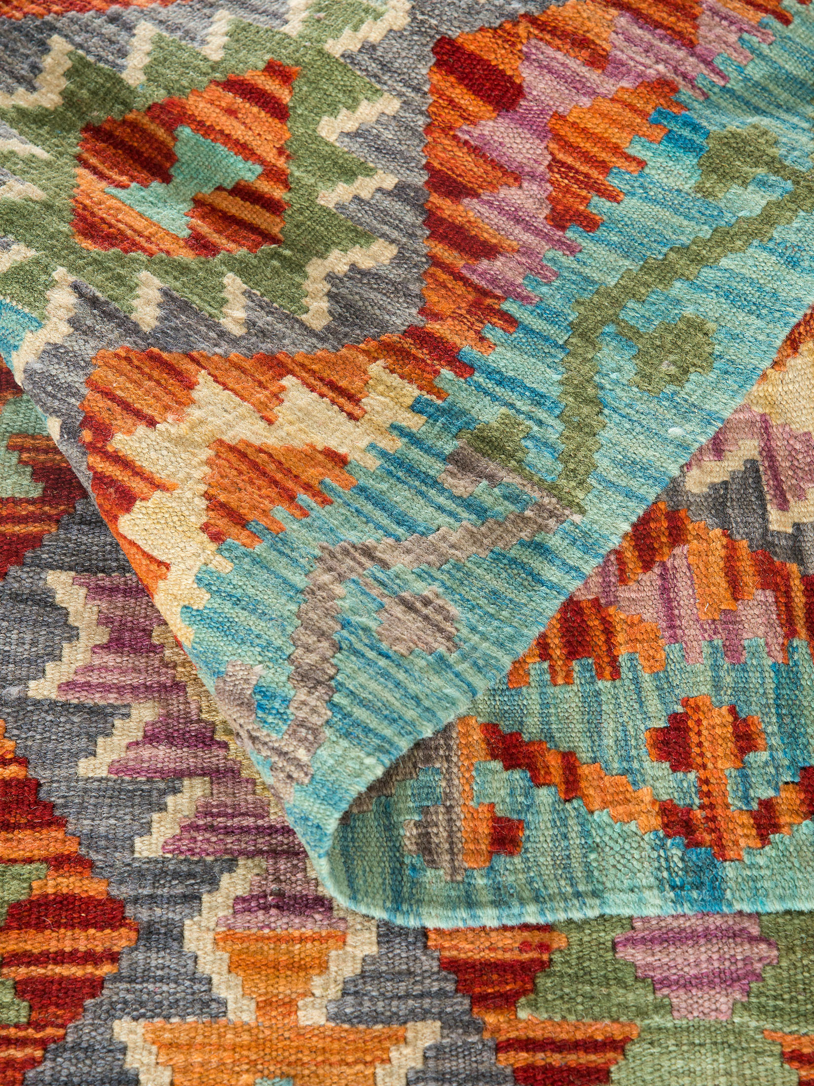 Afghan Kelim ca. 88 x 197 cm, Unikat / Einzelstück