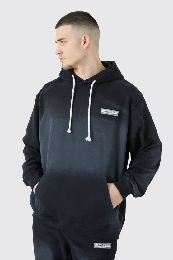 Tall Oversize Hoodie mit Gummi-Etikett