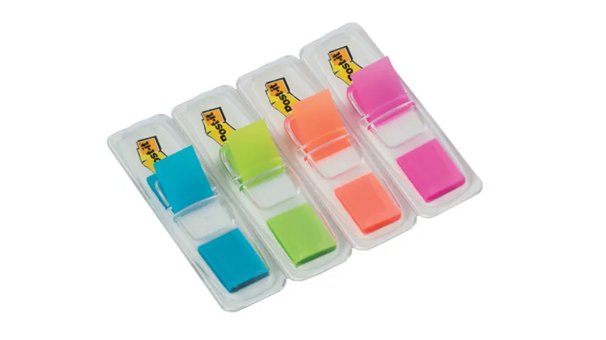 Post-it Haftstreifen Index Mini 3 Spender à 35 Blatt + 1 Gratis-Spender mehrfarbig