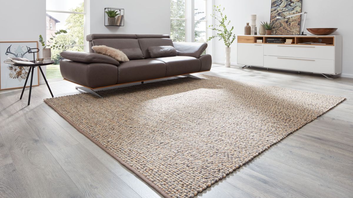 Interliving Handwebteppich 8001 Creme 65 x 130 cm