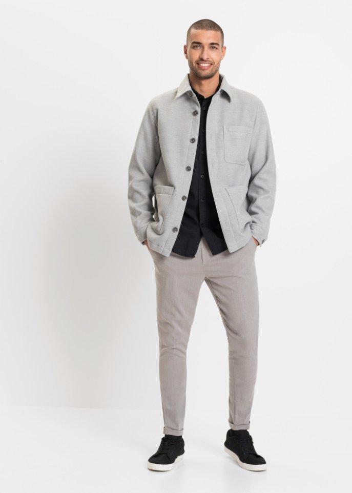 Hemdjacke in Wolloptik