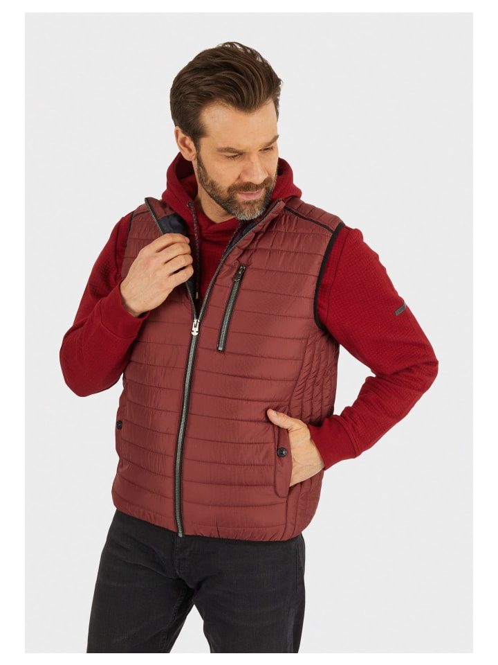 Navigazione Steppweste in oxblood red günstig kaufen XXL