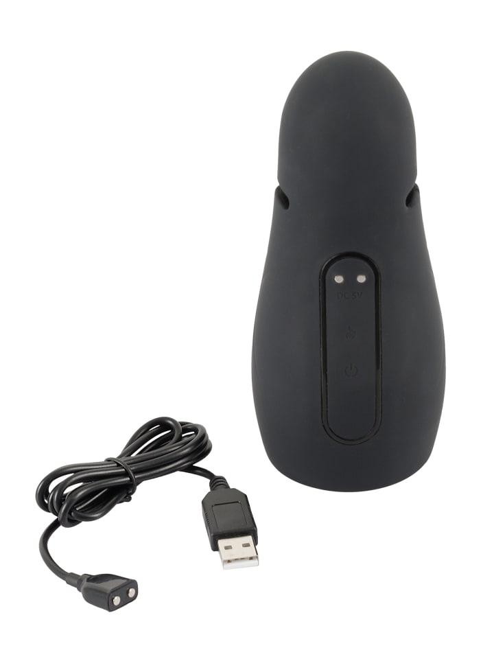 Rebel Masturbator Masturbator with 2 Functions in schwarz günstig kaufen 15 cm