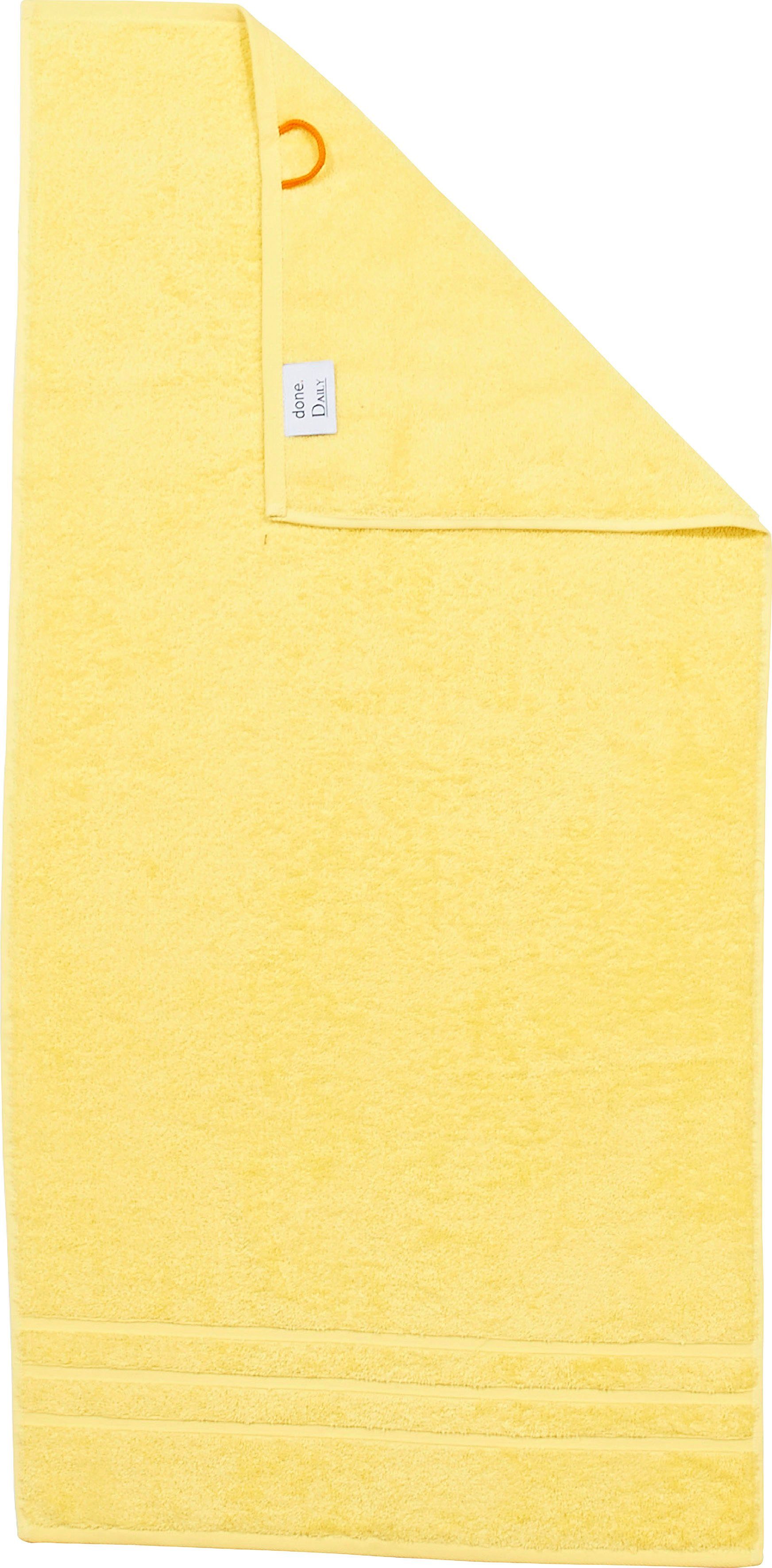 done.® Handtuch Set Daily Uni, Walkfrottier, (Set, 4-tlg), Uni Farben, saugfähiges Walkfrottier