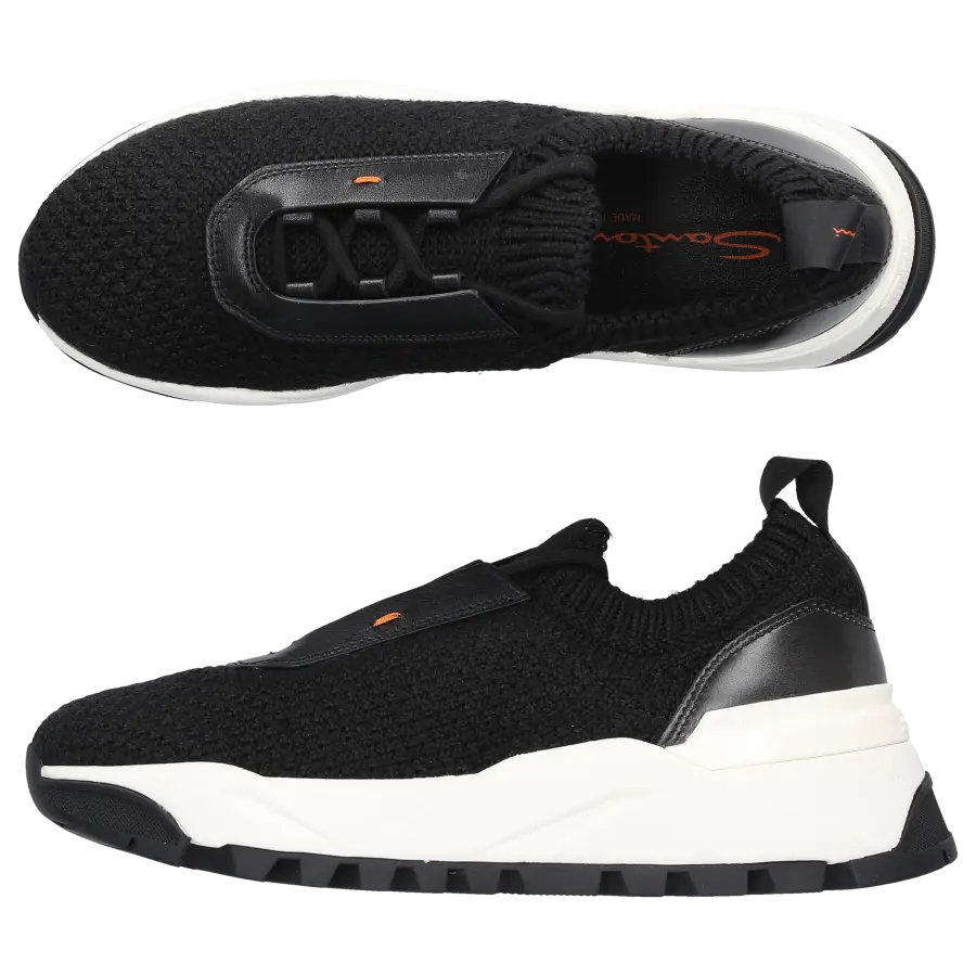 Santoni - Sneaker low LADY Textil - schwarz